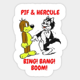 Pif & Hercule Sticker